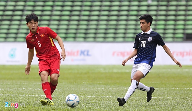 U22 Viet Nam 0-0 U22 Campuchia (H1): Cong Phuong solo dep mat hinh anh 3