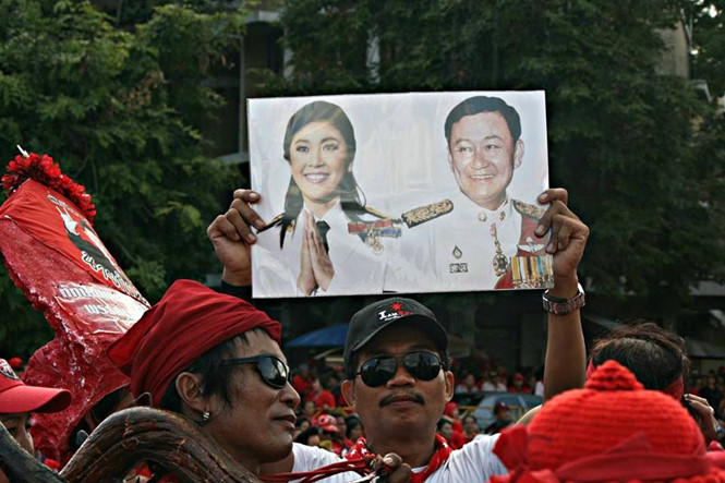 Bà Yingluck được cho là đã sang Dubai, nơi người anh trai Thaksin đang lưu vong	 /// Minh Quang