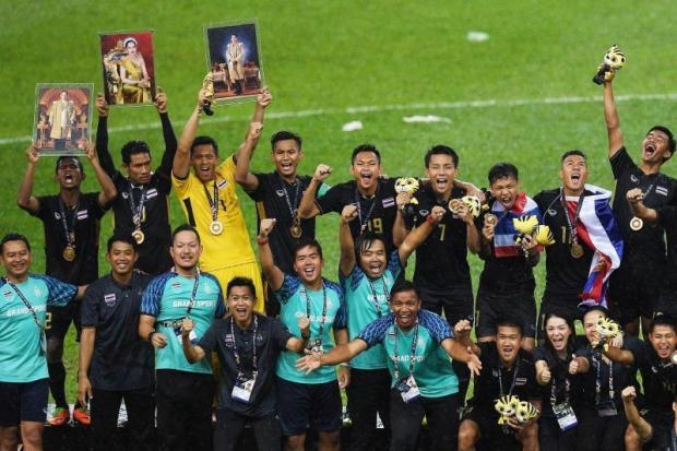 Đội tuyển U22 Thái Lan ngặp trong tiền thưởng sau khi giành HCV SEA Games