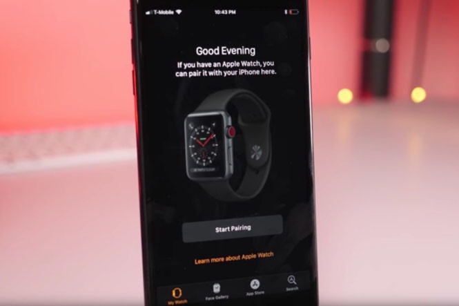 Hình ảnh được cho là của Watch Series 3 mà Apple sắp công bố  /// Ảnh chụp màn hình