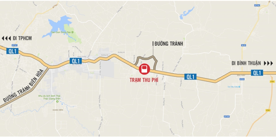 Canh sat giao thong ngan tai xe tra tien le o BOT Bien Hoa hinh anh 13