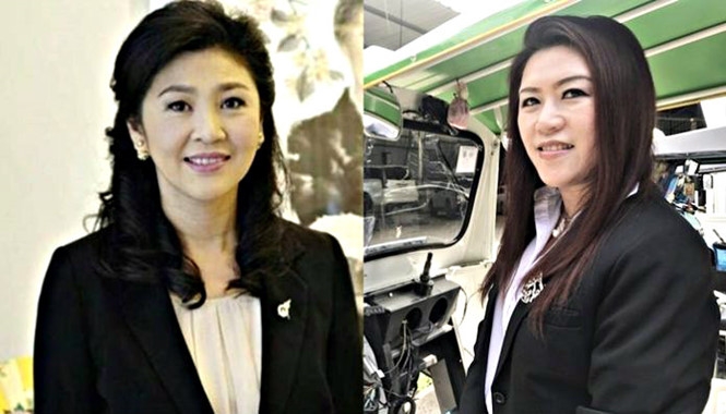 Bà Raphasawan Amarachaninapong, 46 tuổi, có khuôn mặt giống bà Yingluck Shinawatra /// Khaosod